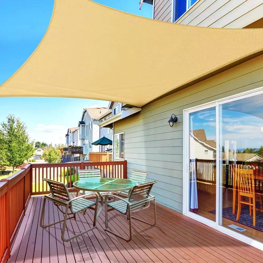1 piece, sunshade sail rectangular UV block waterproof canopy, outdoor activity terrace/garden/backyard/swimming pool/parking lo