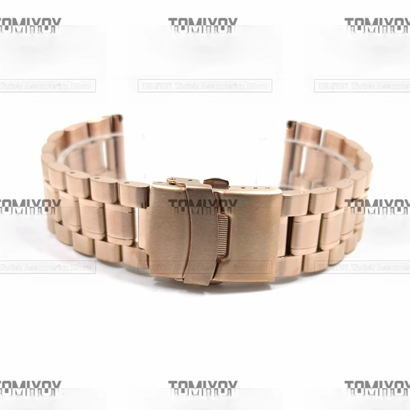 18 20 22 24MM Flat End And Cuverd End Multiple Colors Stainless Steel Solid Jubliee Watch Band