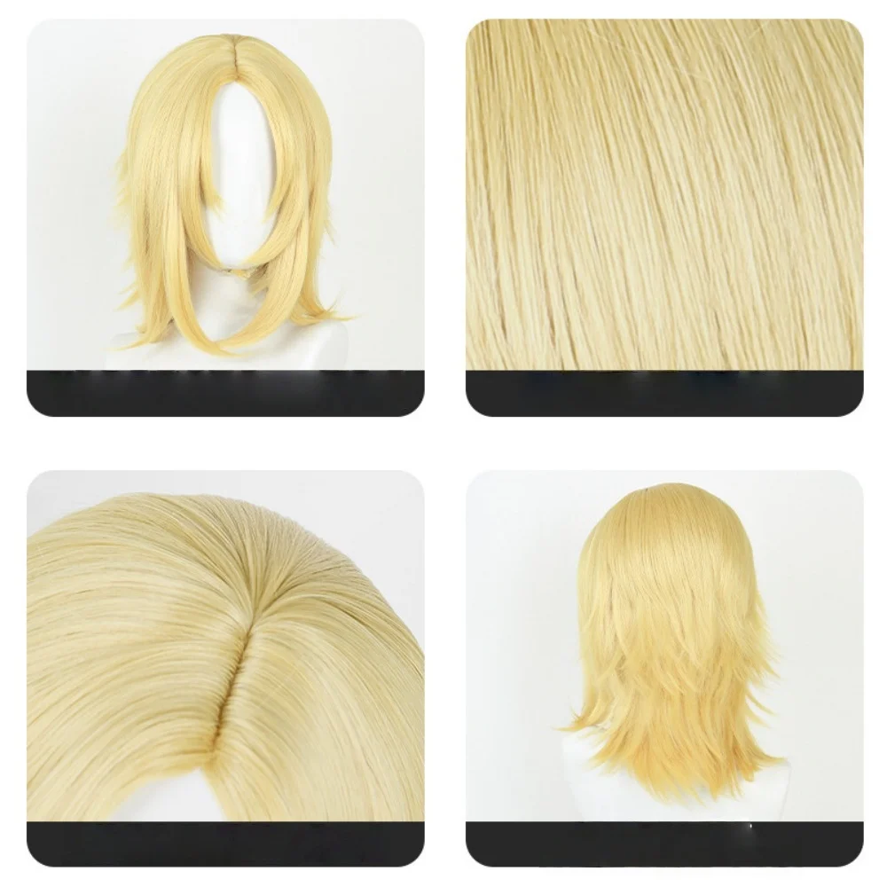 Anime Johnny Joestar Cosplay Wig Steel Ball Run Johnny Joestar Rose Net Wig Halloween Party Cos 6