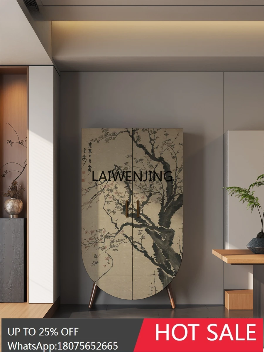 MJY pine painting solid wood storage cabinet bedroom bedside locker living room decorative cabinet