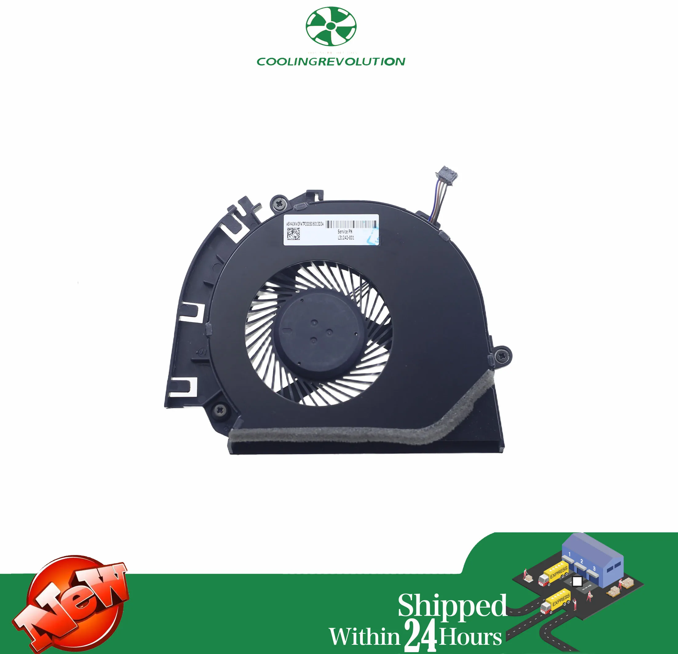 

Laptop CPU Cooling Fan NS85C00-17G16 For HP Zbook 17 G5 17G5 XW3 L31242-001