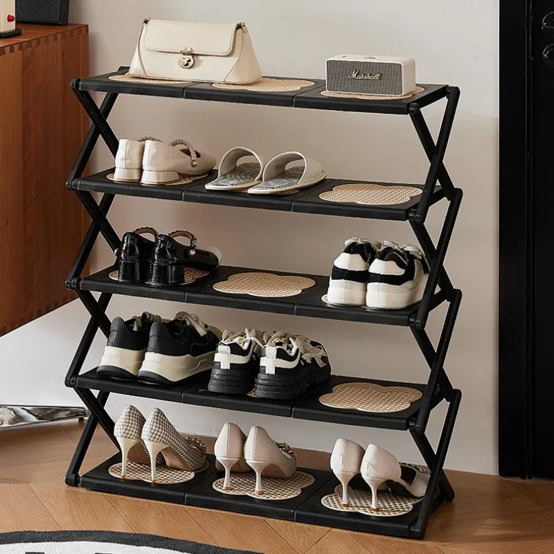

Средневековая складная полка для обуви, компактный простой бытовой органайзер для обуви, многослойный Estantería Para Zapatos, входная мебель