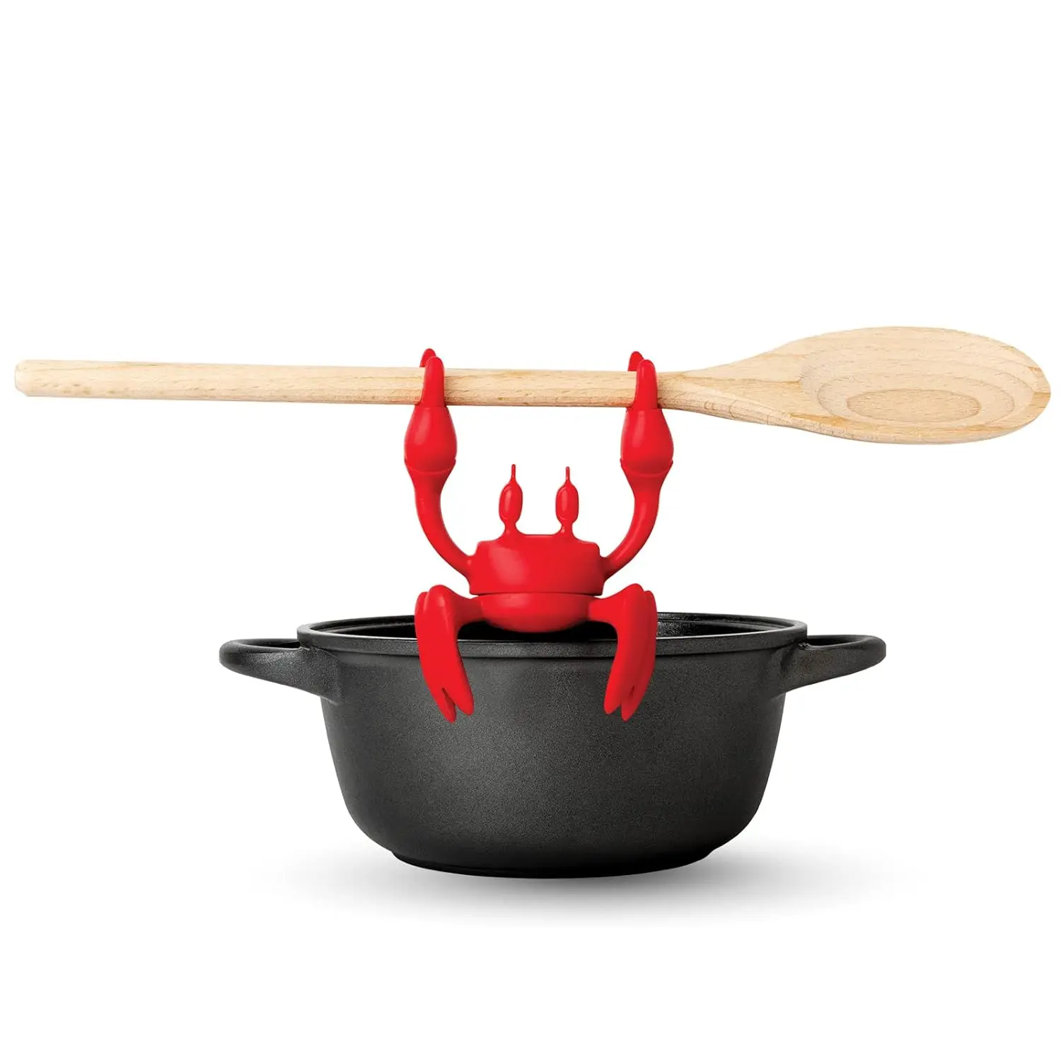 

Red the Crab Silicone Utensil Rest - Kitchen Gifts, Silicone Spoon Rest for Stove Top - Heat-Resistant Kitchen and Grill Utensil