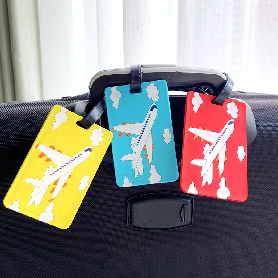 1pc/3pcs PVC luggage tag, travel luggage name tag, travel suitcase, travel airport, station luggage backpack, boarding tag, hang