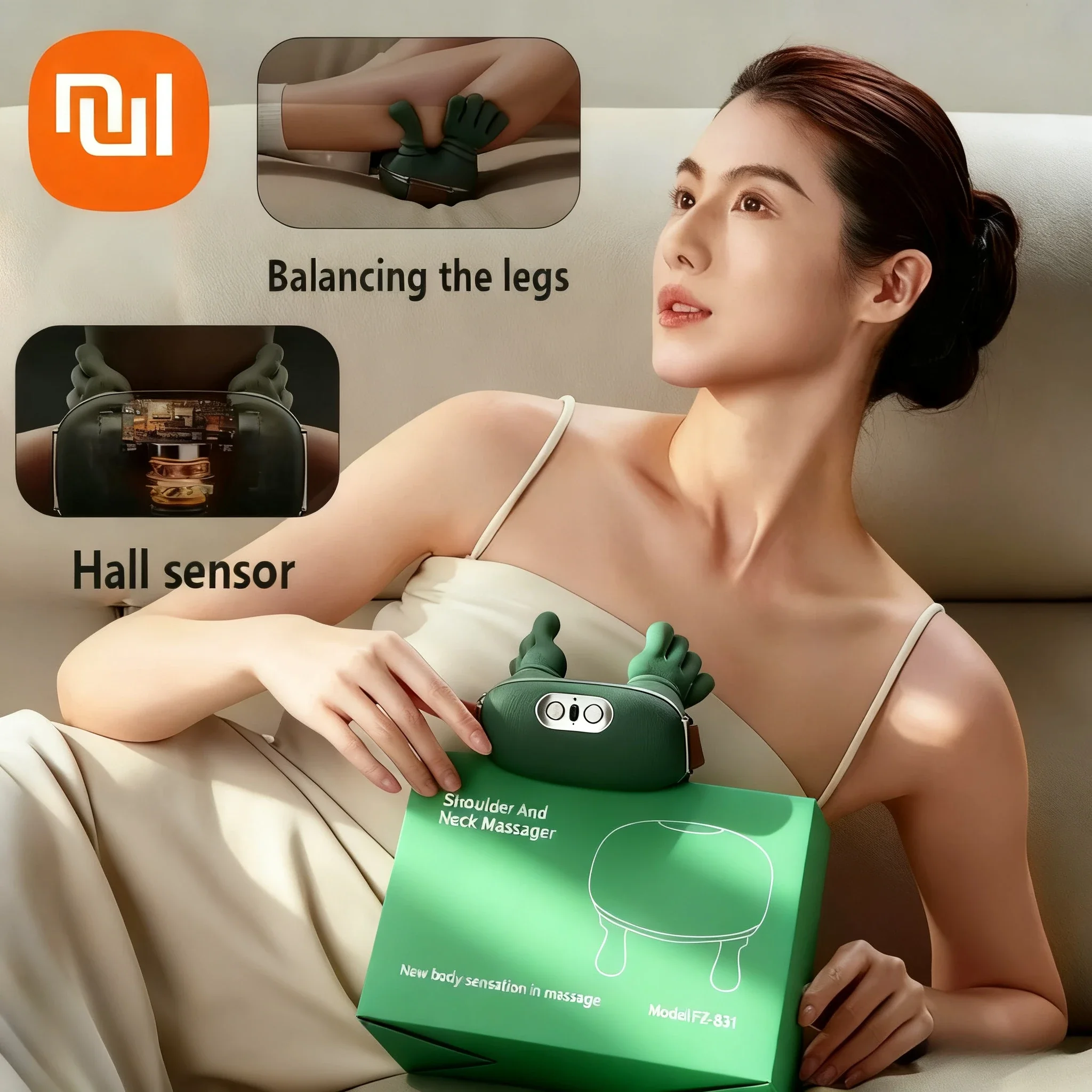 2025New N7 ماستر اليد الكتف والرقبة مدلك العمود الفقري العنقي مدلك شبه منحرف الرقبة مدلك الساخن ضغط الكهربائية عنق الرحم #2