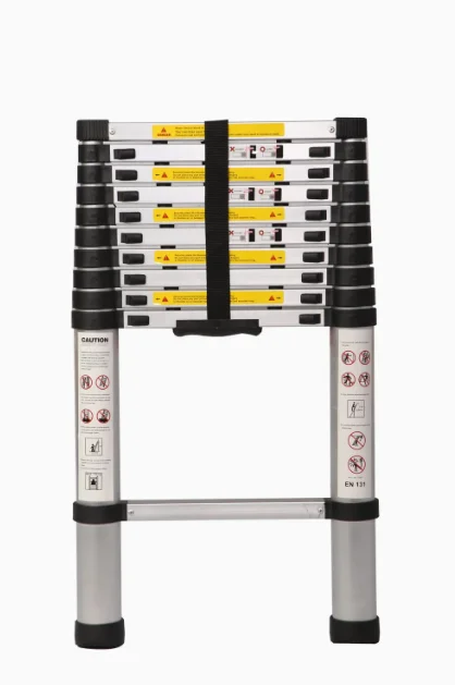Portable Office Building Modern Foldable Ladder Durable Aluminum Alloy Telescopic Wall-Leaning Single Ladder 150kg Load Capacity view 2