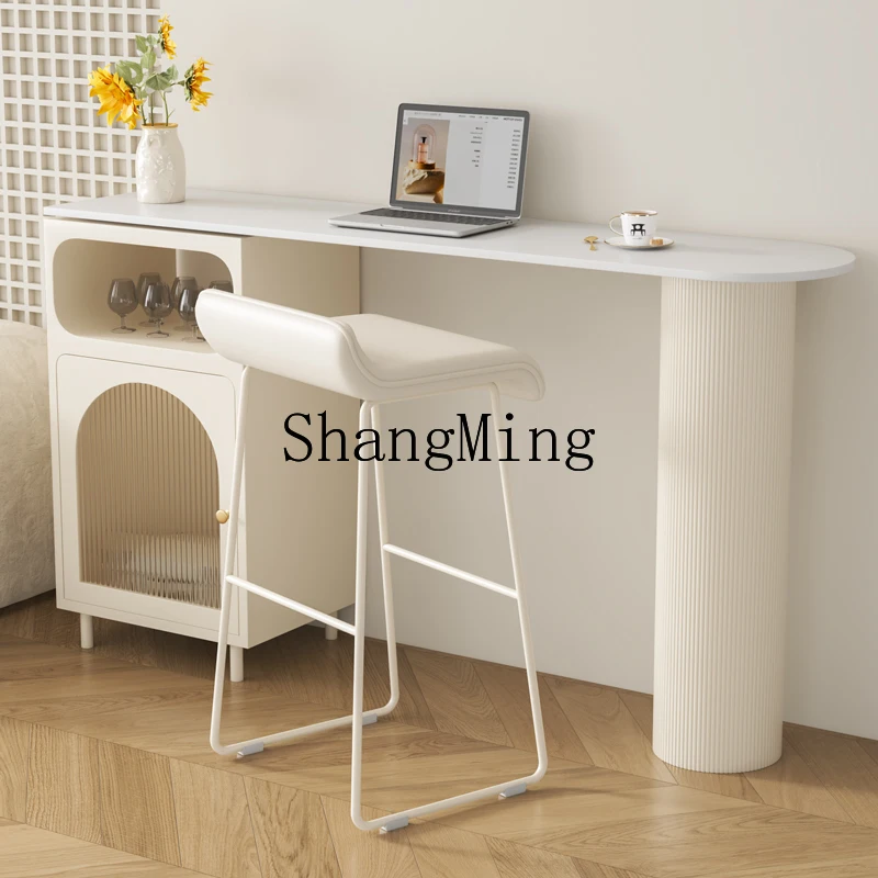 ZYY Simple ménage crème vent ardoise Table de Bar salon Simple île Table longue Table