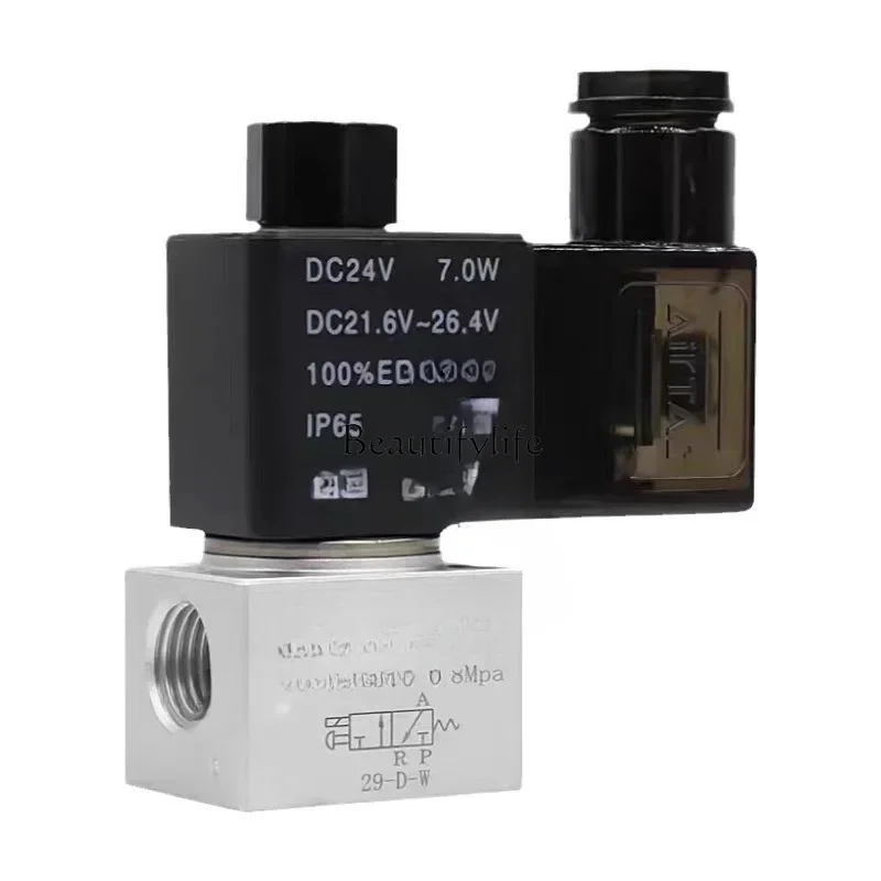 

YANG ToolsTwo position three way solenoid valve 3V1-06 3V1-M5 DC24V 3V106B 3V106Ayy