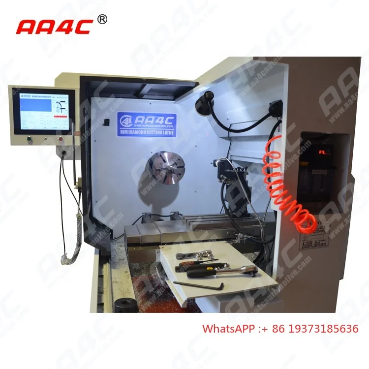AA4C التلقائي سيارة سبيكة عجلة حافة آلة قطع الماس حافة تجديد CNC مخرطة عجلة استقامة آلة إصلاح AA-RDCM825 #5