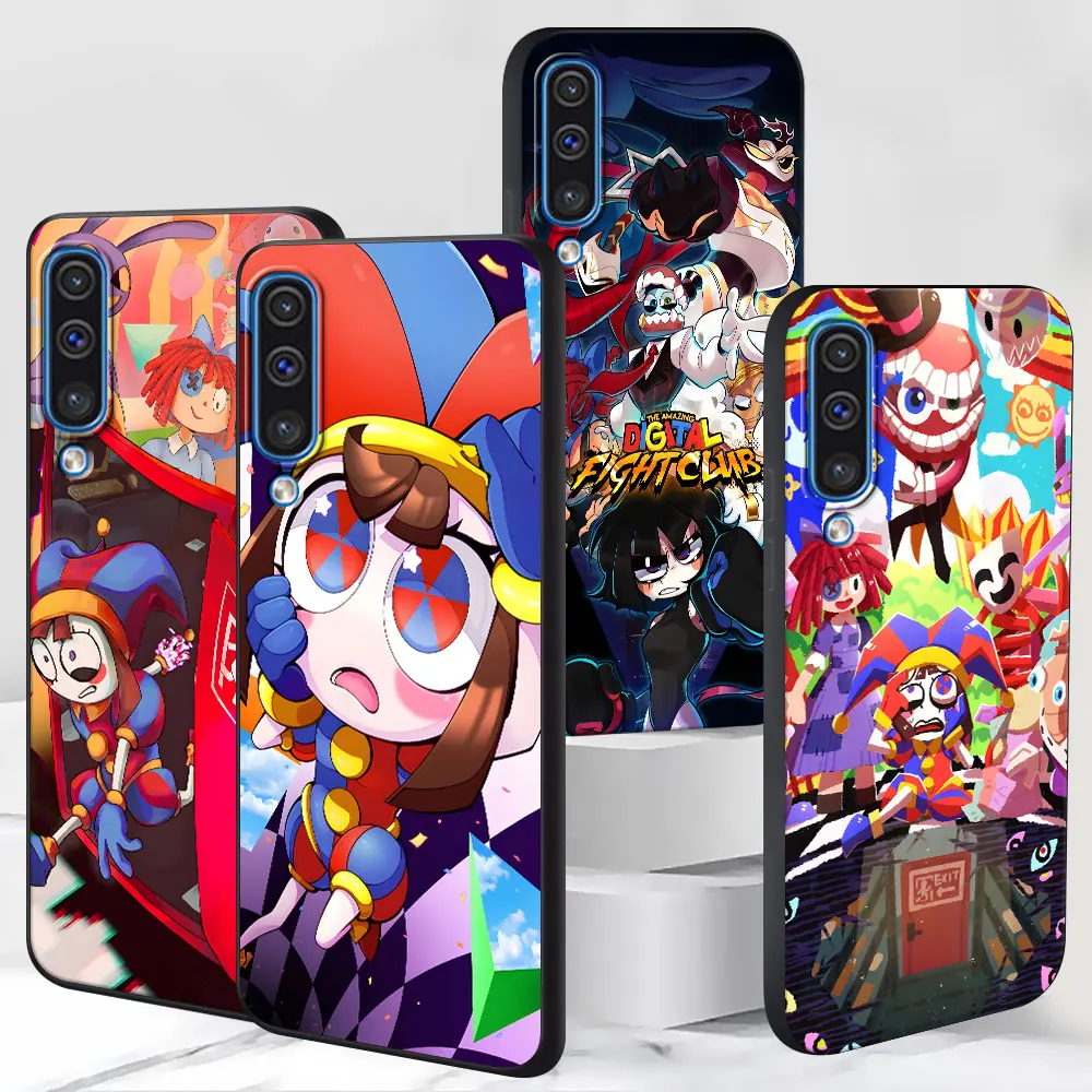 Pomni Amazing Digital Circus Case for Samsung Galaxy A03 A04s A20 A30 A20e A70 A70s A50 A40 A30s A50s A20s TPU Black Phone Cover