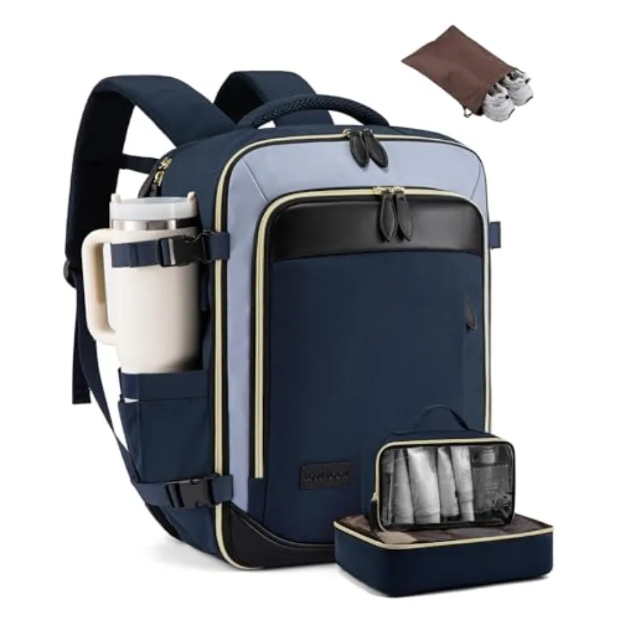 

Travel Backpack Carry On Airle Approved, Backpack Packg Cubes, TSA Travel Essentials Carry On Bag, Waterproof Weekender Overnig