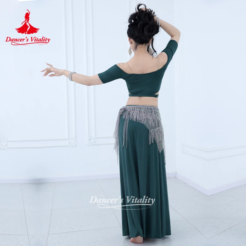 Costume da danza del ventre Abiti da pratica comodi e traspiranti da donna Danza orientale Abito sexy e alla moda Vitalità del ballerino