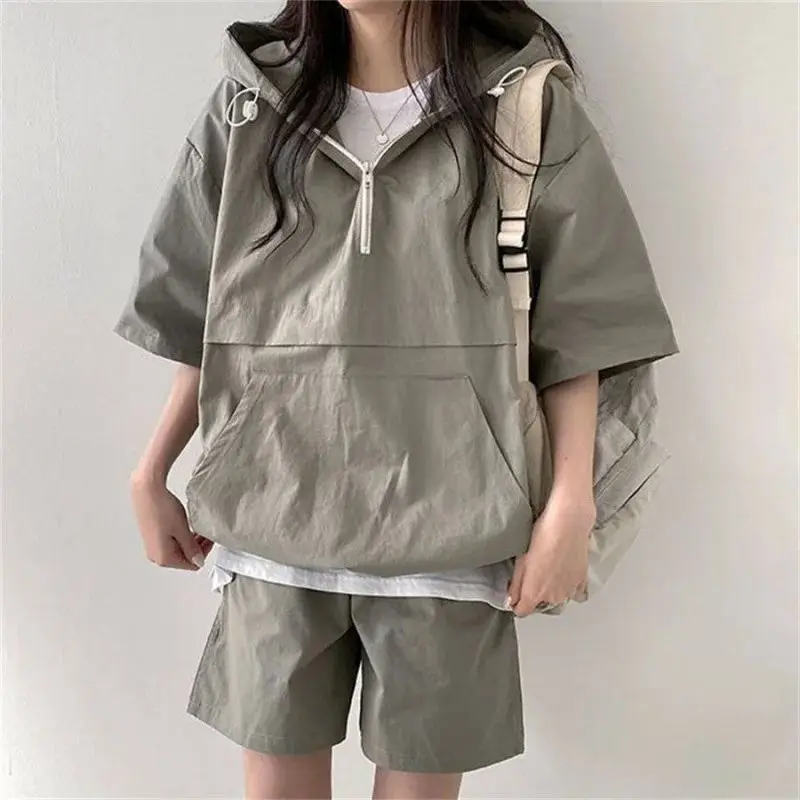 

Women's 2-Piece Sweat Suit Summer Set orts T-irt Casual Sportswear Comfortable Breathable Faionable Autumn Collection