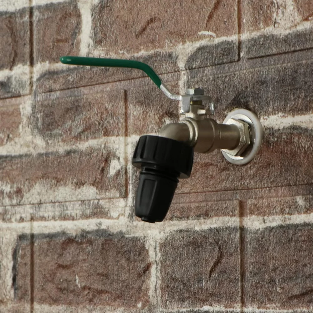 2 buah konektor keran selang taman, benang wanita 1/2 "3/4" ke 4/7mm 8/11mm 16mm adaptor Micro Drip Tubing fitting sambungan irigasi