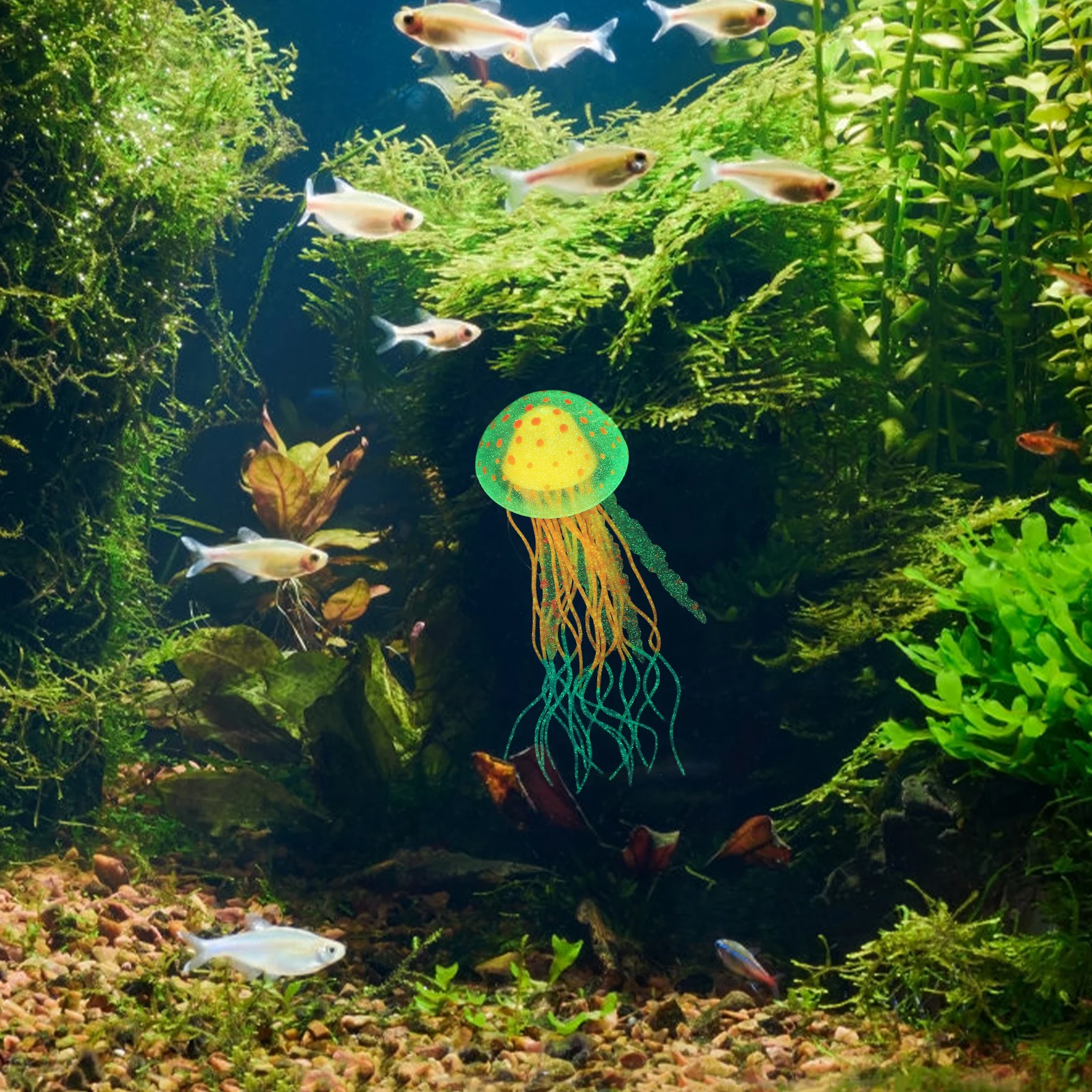 

Vivid Fake Jellyfish Aquarium Accessories Delicate Lifelike Jellyfish Decor Fluorescent Design Aquarium Decor Fish Tank Supply