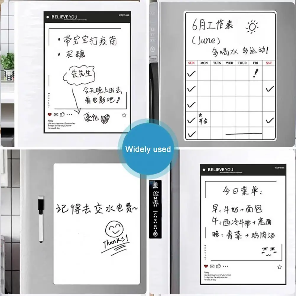 Weekly Planner Whiteboard Multi-purpose Magnetic Message Board with Dry Erase Surface Strong Magnet Back Reminder for Home