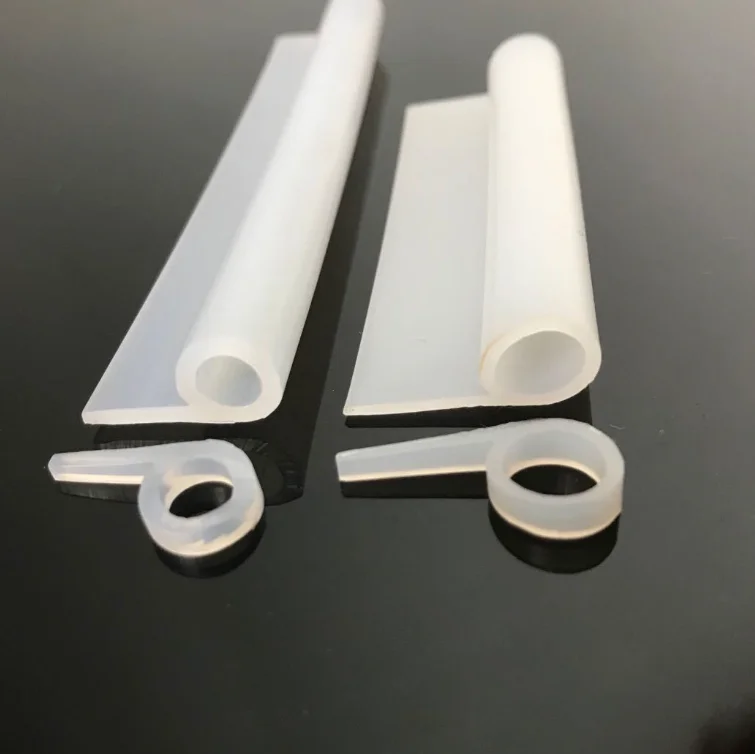 Customization High-Temperature Anti-Corrosion P-Shaped Silicone Rubber Foam Gasket Sealing Strip Tube for Household Oven Door
