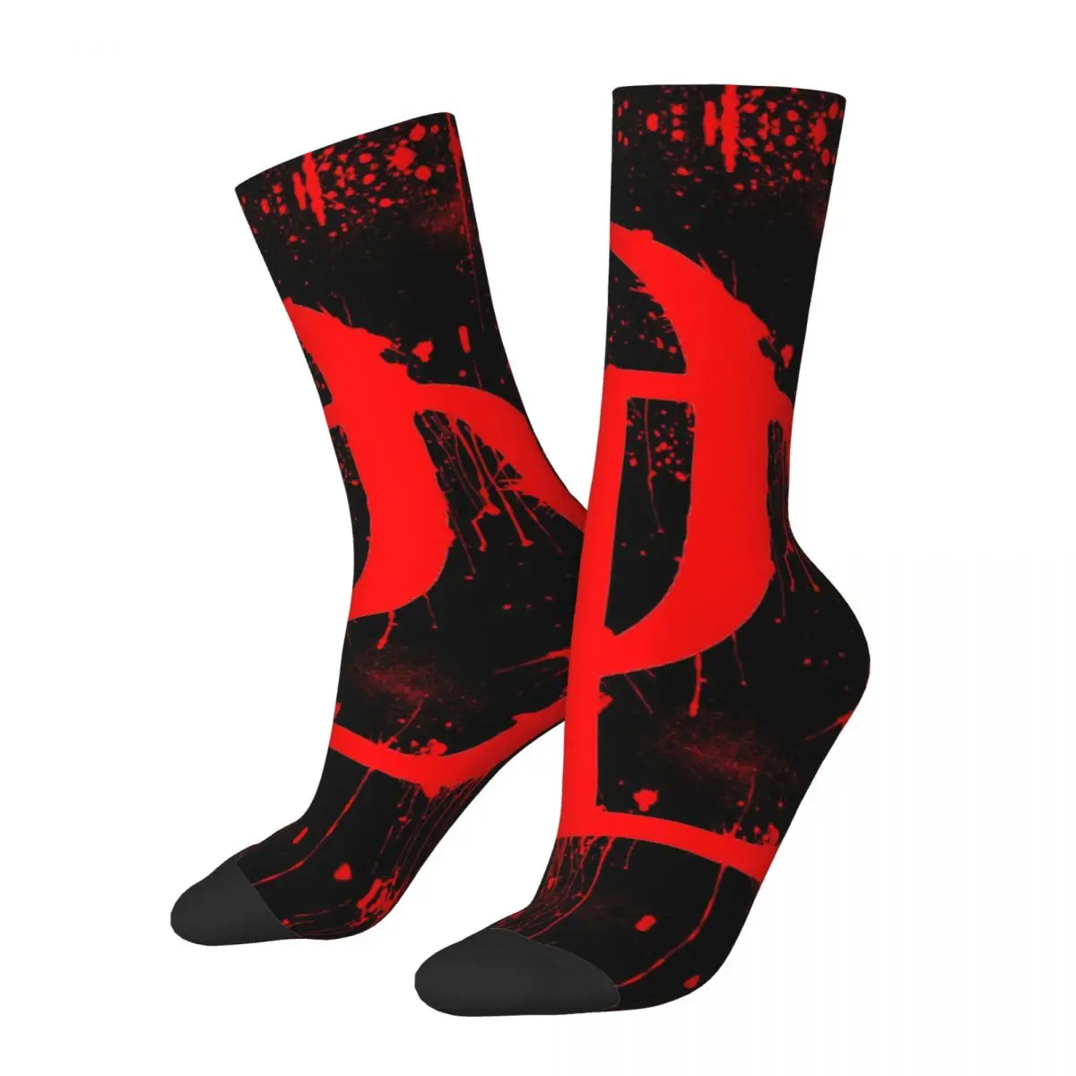 Hip Hop Vintage D&D Crazy Men's compression Socks Unisex Marvel Daredevil Harajuku Pattern Printed Funny Novelty Happy Crew Sock