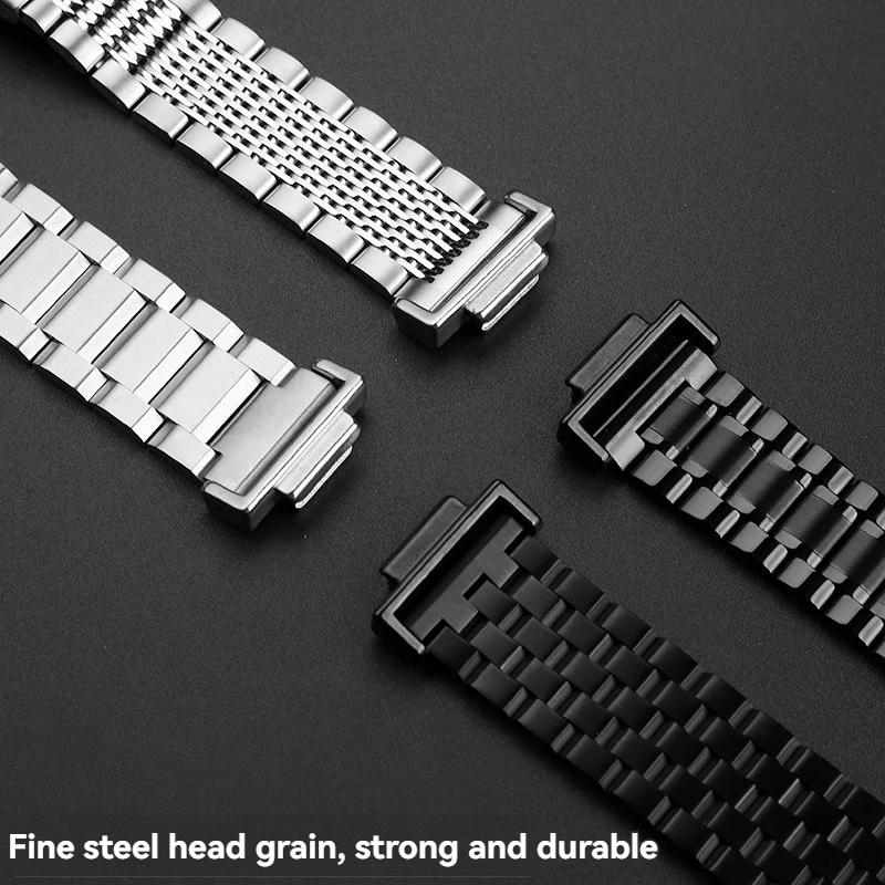 16 مللي متر GA-110 100 GA-120 محدب الفولاذ المقاوم للصدأ حزام ل كاسيو GA-400 DW-5600 5610 DW-6900 GW-B5600 سلسلة تعديل حزام معدني