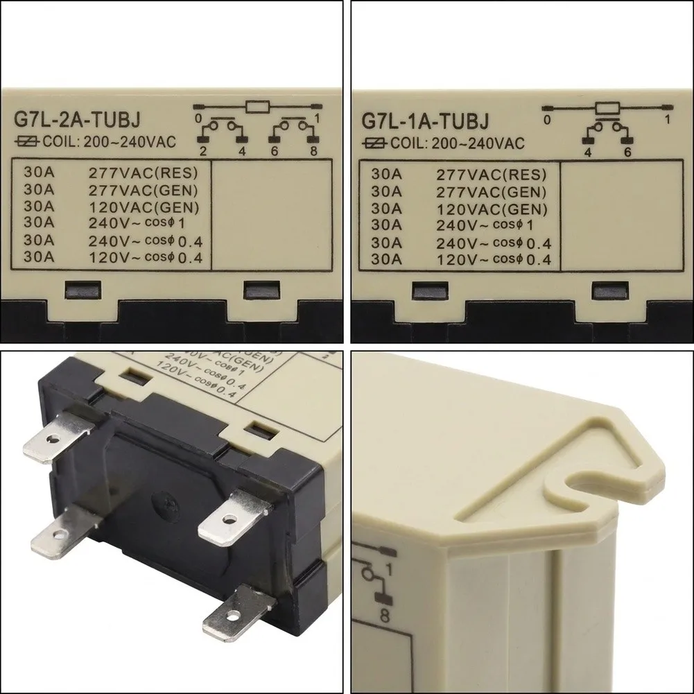 Switching Modules for G7L 2A TUBJ and G7L 2A BUB Replacement Units AC220 240V Coil 25A Switching Current 1NO Configuration