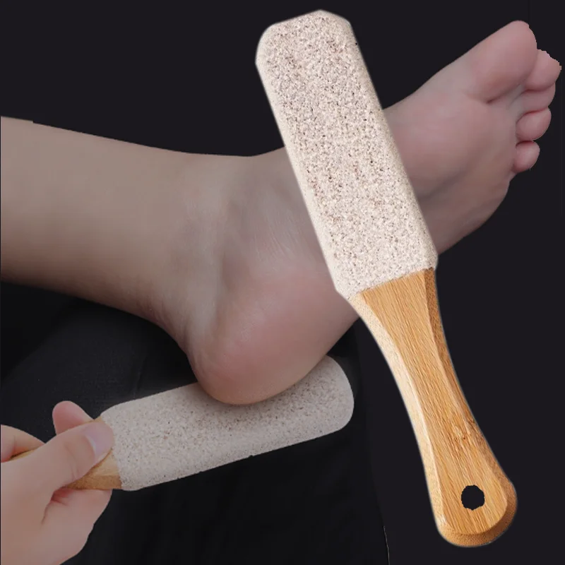 Raspa profesional para pedicura, herramienta para piel muerta, grietas, tacones, lima de pies de madera de haya, eliminador de callos, depurador de pies, 1 Uds.