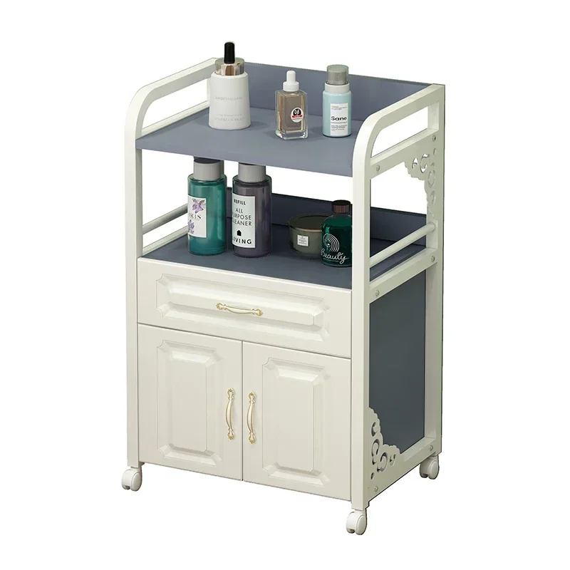 

Professional Household Trolley Salon Station Hairdresser Beautician Foldable Black Hair Furniture Nail Esthetician Medical