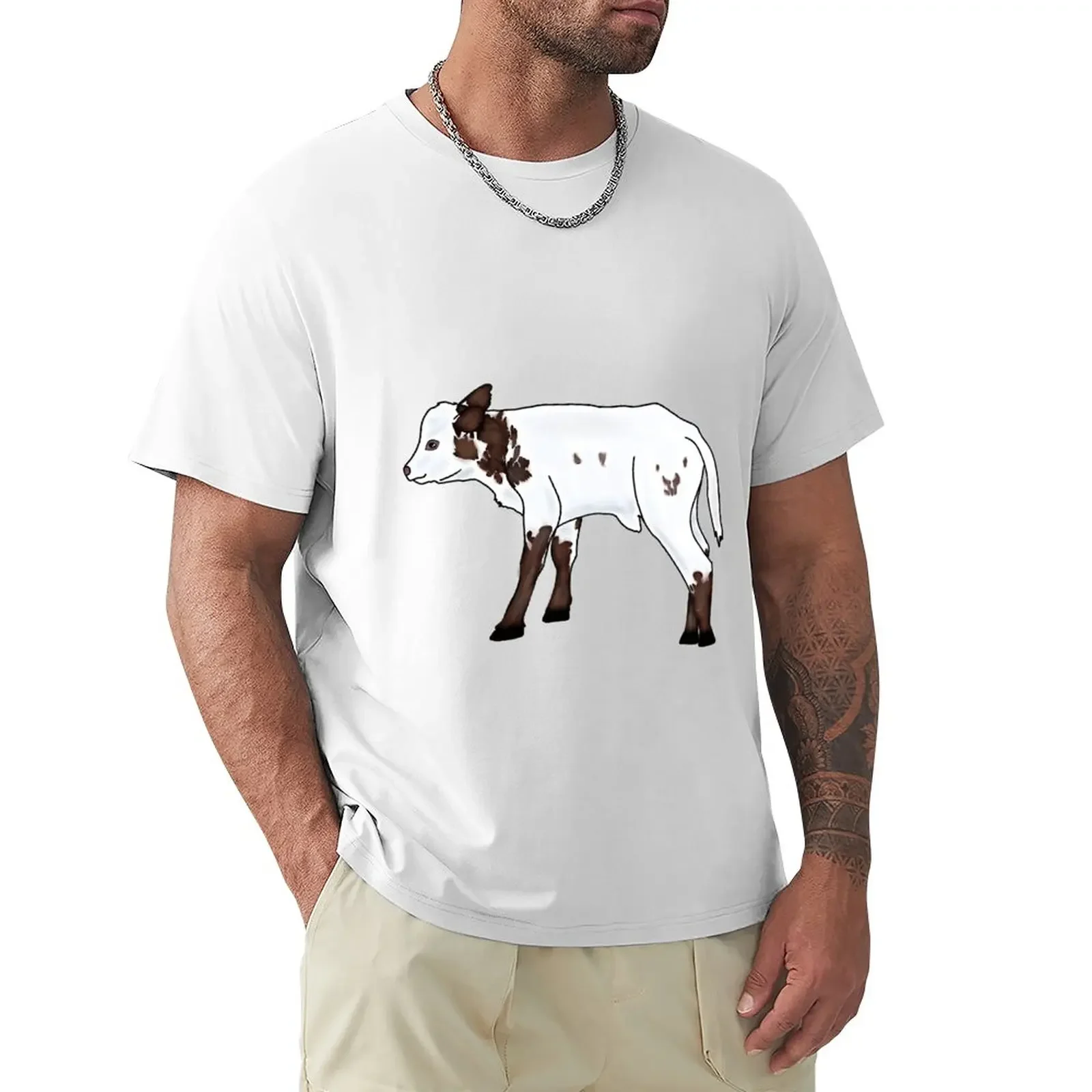 

Cow T-Shirt Short sleeve tee for a boy customs plain t shirts men