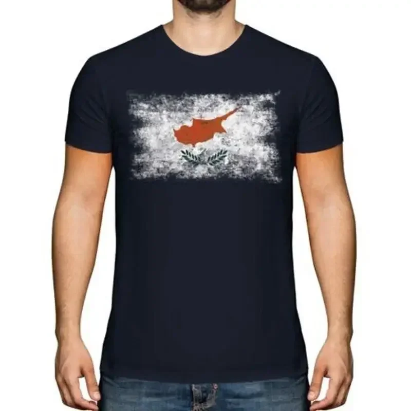 Cyprus Distressed Flagge Herren Top Kypros Fußball Cypriot Geschenk