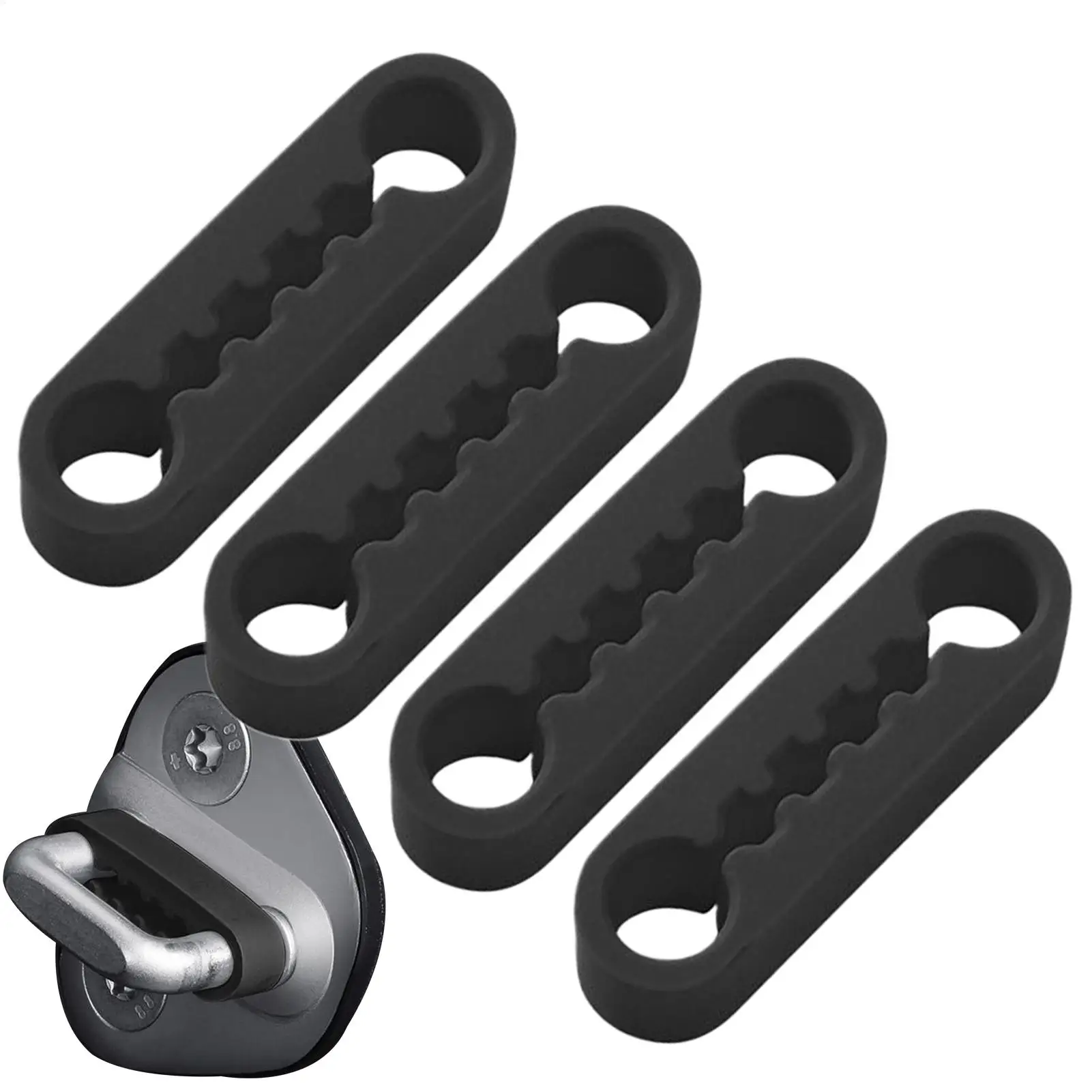 4pcs Small Car Door Shock Absorber Pad Silicone Elastic Damper Cushion Automotive Door Buckle Car Door Shock Absorber Cushion