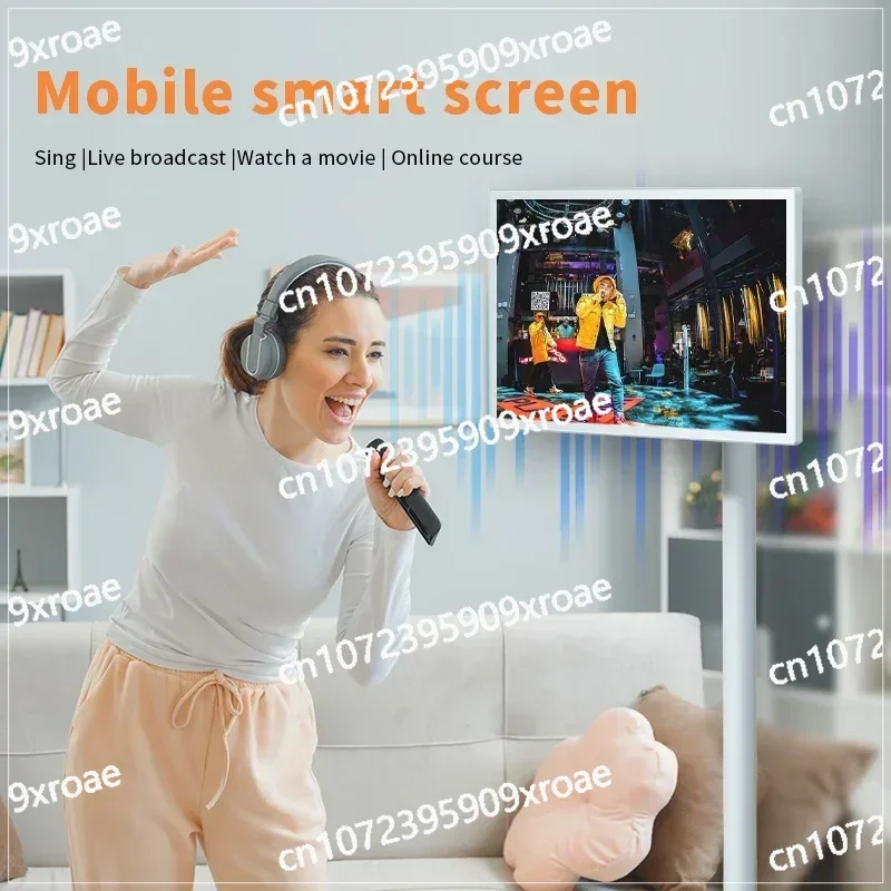 New Smart Mobile Tv Android 11.0 21.5 27 32 Inch Portable Tablet Pc 4gb 64gb Touch Screen Floor Standing Android Tablet