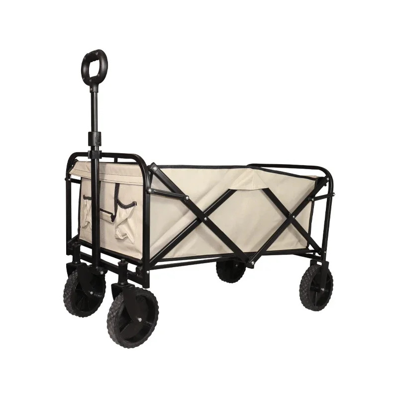 

Camping van foldable camping outdoor trolley, picnic cart, trolley car, portable backcountry travel equipment trailer