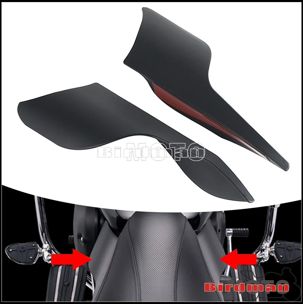 Motorcycle Mid-Frame Air Deflector Trim Left Right Heat Shield Black  For INDIAN Chief Chieftain Roadmaster Springfield Vintage