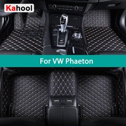 KAHOOL Custom Car Floor Mats For VW Phaeton 2002-2016 Auto Carpets Foot Coche Accessorie
