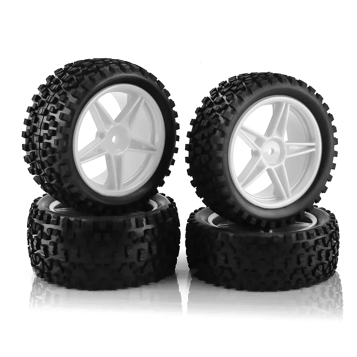 4pcs 87mm Tire Wheel Tyre for Wltoys 144001 144010 124007 124017 124019 Tamiya TT02B HSP 1/10 1/12 1/14 RC Car Off Road Buggy view 3