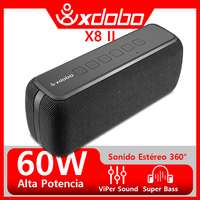 XDOBO Speaker Wireless 60W Power Subwoofer X8II Deep Bass EQ Modes Home Office Outdoor Riding Camping Party Music Player