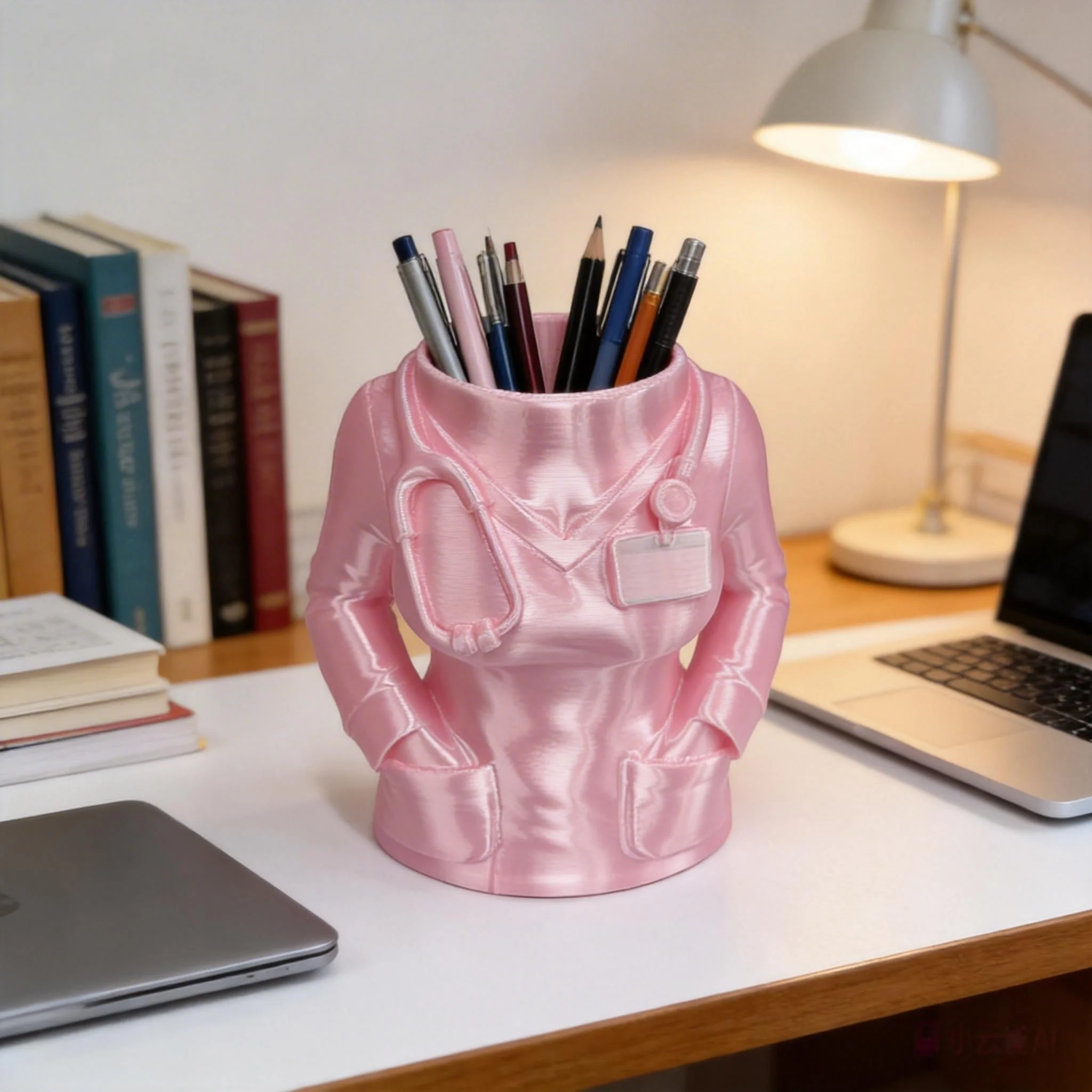 

3D Printed Nurse Scrubs Pen Holder Creative Medical Desk Organizer