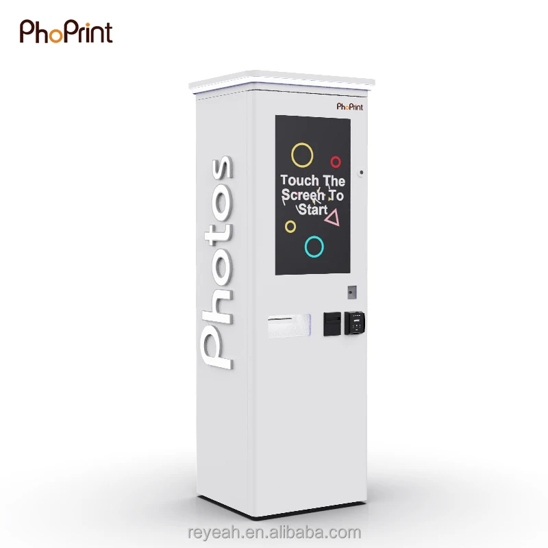 Phoprint بيع المصنع مباشرة مركز التسوق صور كشك Led إطار الدفع كابينة تصوير مع قارئ البطاقات