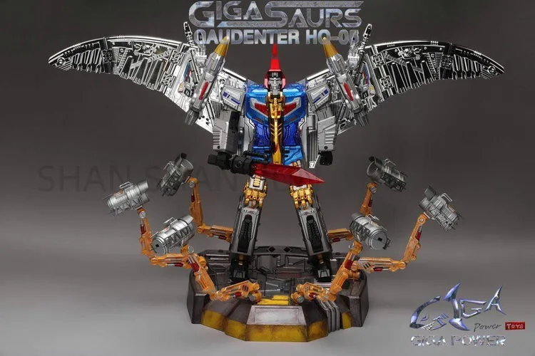 [In Stock] Transformation toys Gigepower GP HQ-05R Gigapower Masterpiece Chrome Version HQ-05R Swoop Action Figure original box