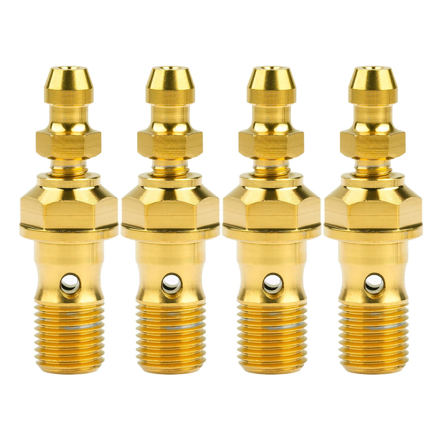 Perno De Banjo Y Tornillo De Purga De Titanio M10 X 1.0 – Compatible Con Pinzas Brembo, Ducati, Aprilia