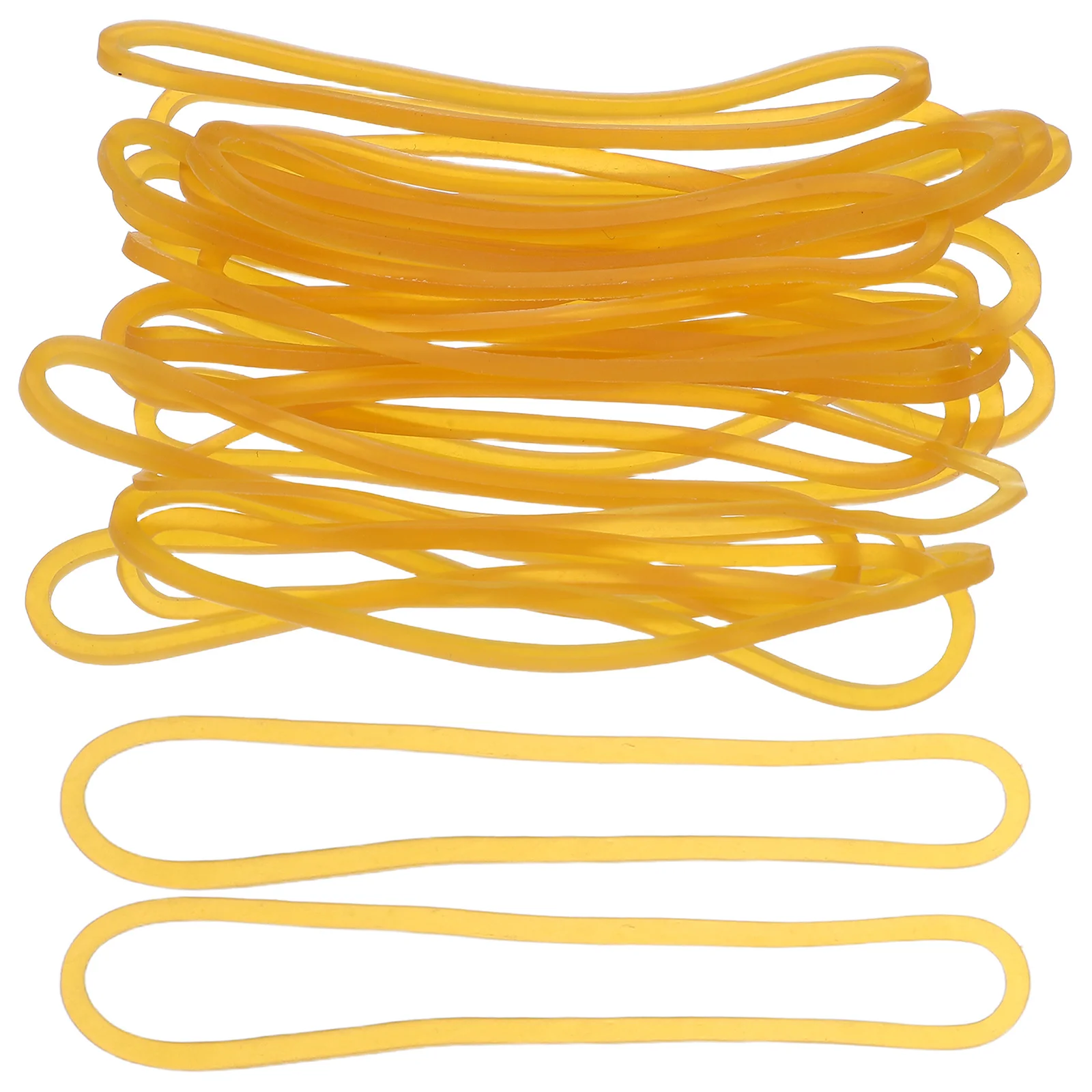 

500Pcs Rubber Bands High Elasticity Heavy Duty for File Organization Financial Documents Office School Supplies Yellow