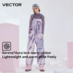 VECTOR Men and Women 3L Ski Pants Windproof and Waterproof Solona Fabric Outdoor Skiing Other Autumn Winter Outdoor Activitie