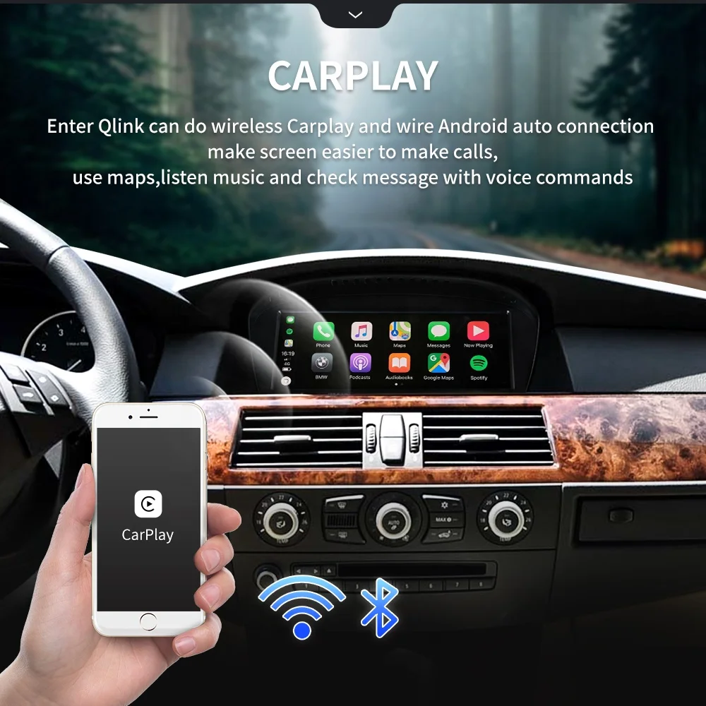 High Quality Android BM W Carplay For BM W E60 E61 E62 E90 E91 E92 2005-2012