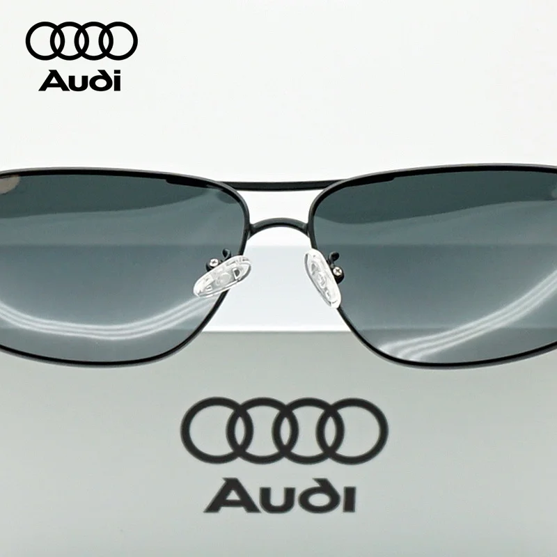 Lunettes de soleil polarisées Audi de luxe, style pilote carré, anti-éblouissement, pour la conduite