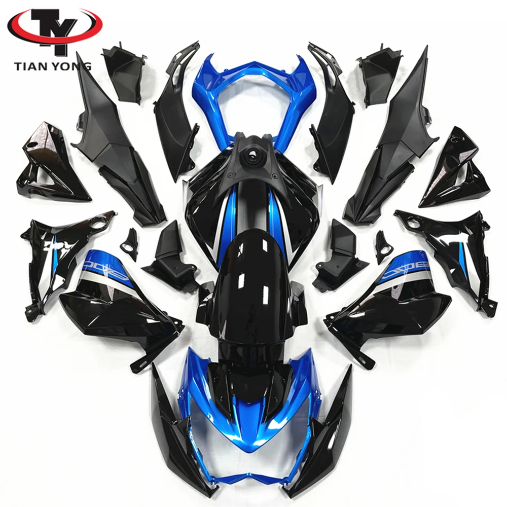 Cowling Bright black and blue stripes For Kawasaki Full Fairing Kit Z800 2013 2014 2015 2016 Bodywork