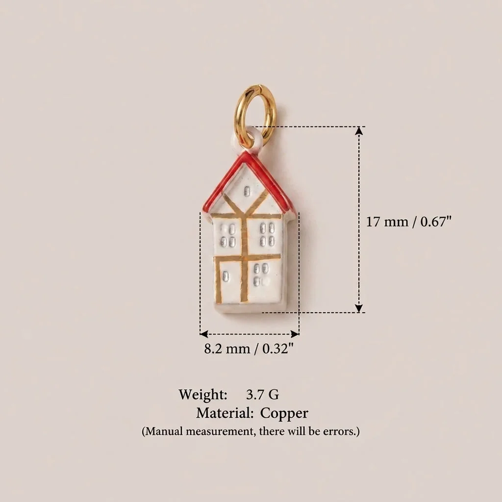 Frische und Niedliche Neue Einhorn-Haus-Fuchskopf-Pilz DIY Anhänger Charms für Schmuckherstellung – Detail 6