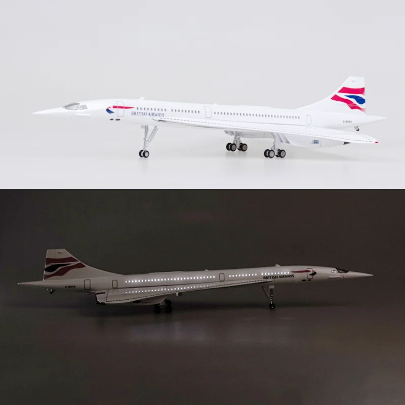50CM 1/125 Scale Plane Concorde Air British Airways Airline