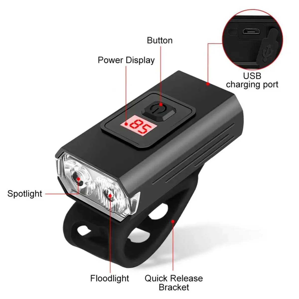 Qualität! Fahrrad Licht T6 LED 1200 Lumen USB Aufladbare Laterne Lampe MTB Rennrad Front Licht Radfahren Fahrrad Zubehör