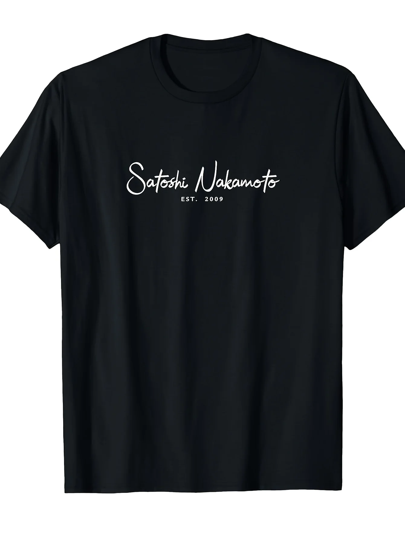 2026 Best Choice: Satoshi Nakamoto Graphic Tee - Bitcoin Established 2009 Blockchain Shirt