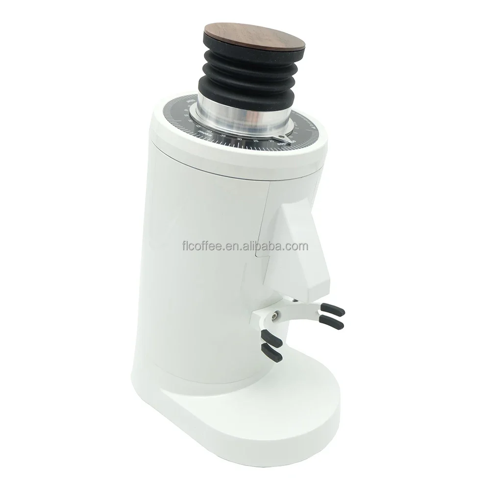 

83mm Commercial Coffee Grinder Professional Electric Coffee Bean Grinding Machine Burr Stainless Steel CE Cleaning Cycle 50g 220