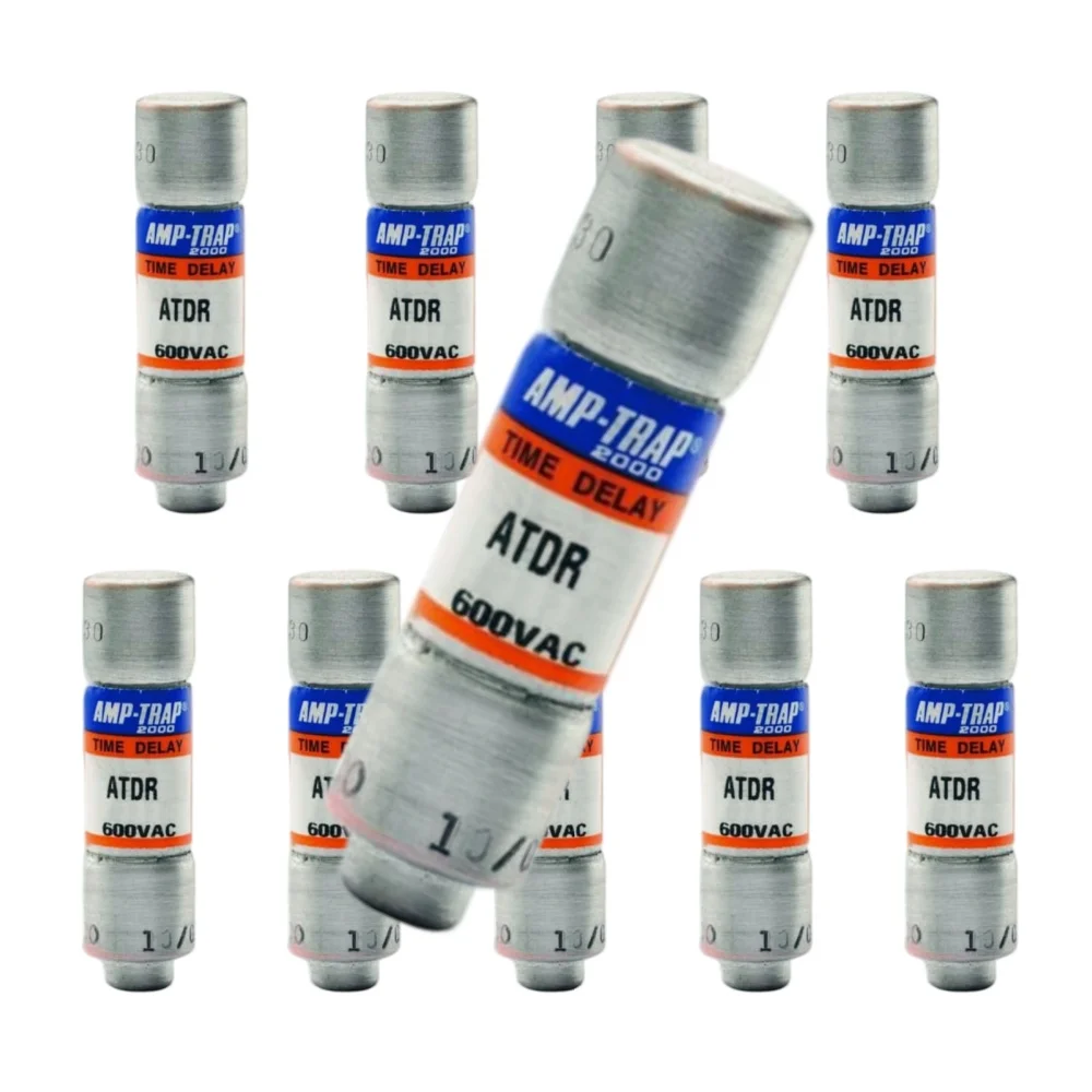 ATDR10 Class CC Time-Delay Current Limiting Cartridge Fuse 10A 600VAC 300VDC Motor PLC Circuit Protection 1Pcs OEM